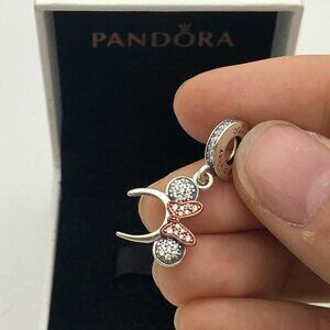 ✨🔥Pandora Disney Parks Minnie Mouse Pavé Headband Dangle Charm